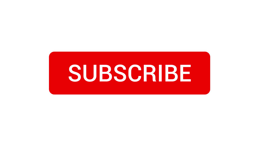 Mouse Clicking a Subscribe Button and Bell Notification with a White Background. Royalty-Free Stock Footage #1016791282