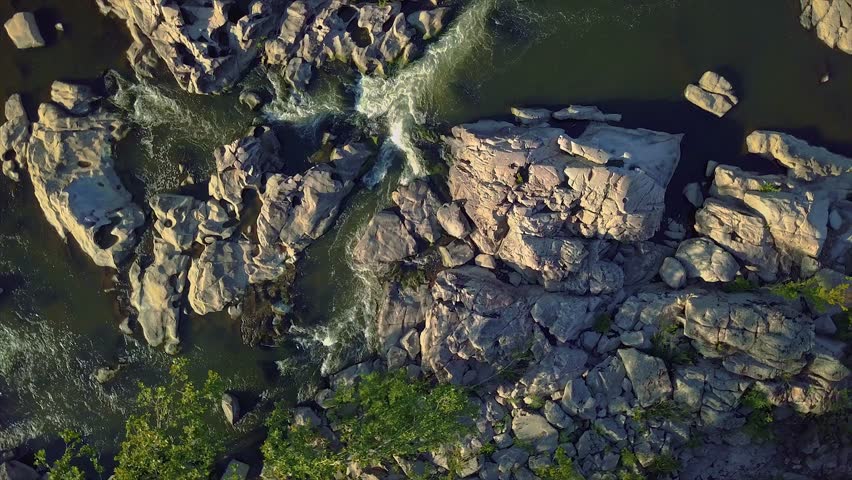 Drone flyover Missouri Ozark Stream