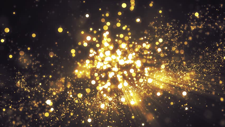 gold particles explosion abstract background Stock Footage Video (100% ...