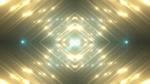 VJ Fractal gold kaleidoscopic background. Background motion with fractal design. Disco spectrum lights concert spot bulb. More sets footage in my portfolio.