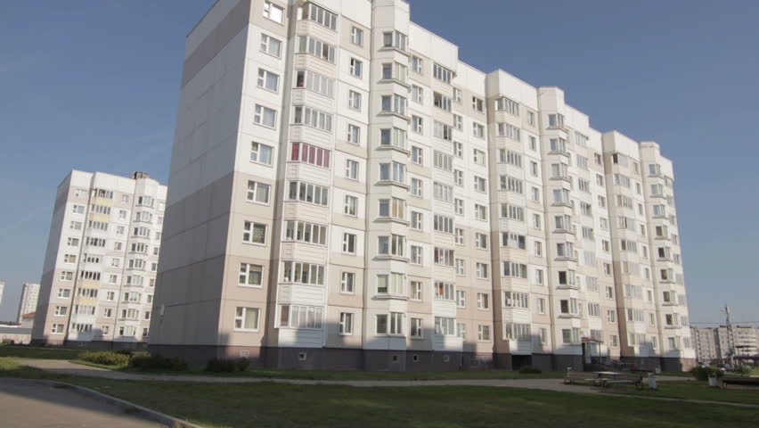 Cheap accommodation near new microdistrict New Borovaya Royalty-Free Stock Footage #1016865400