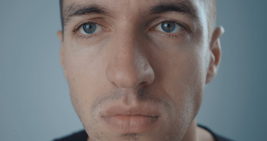 Close up portrait of Man picks his nose. | Shutterstock HD Video #1016869159