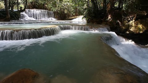 Tad Kuang Si Waterfall - interesting place in Luang Prabang,Laos