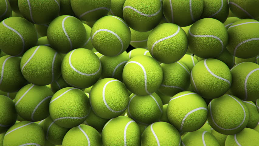 animation falling tennis balls on black: стоковое видео (без лицензионных п...