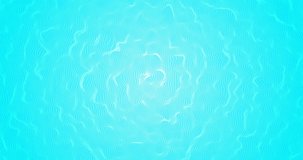 Pure light blue water surface. A looped repeating turquoise background of 4K. Texture of a moving pool.