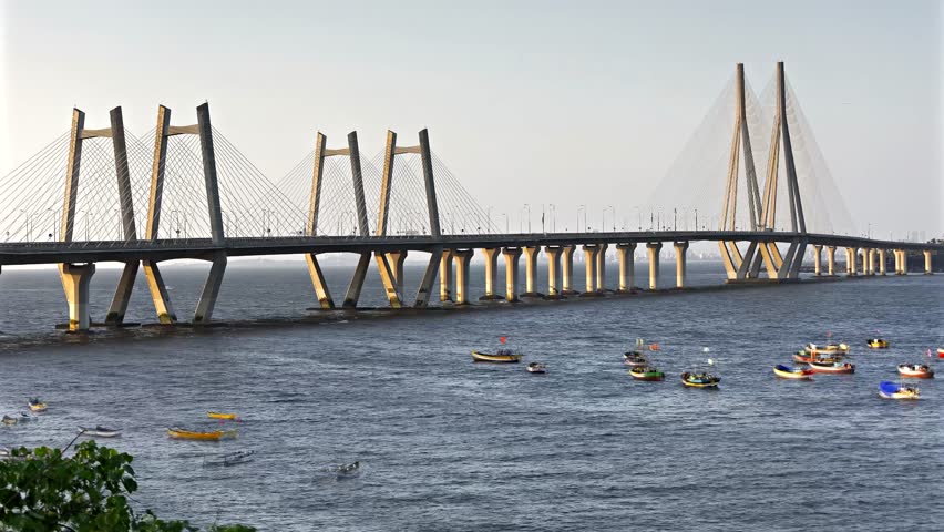 View of bandra Worli sea Link, Mumbai , September 2018