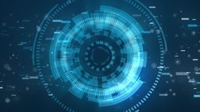 This motion graphic features data updating in real time. The information is set against a high-tech, futuristic background.  - Powered by Shutterstock - Get 15% off with code: PIKWIZARD15