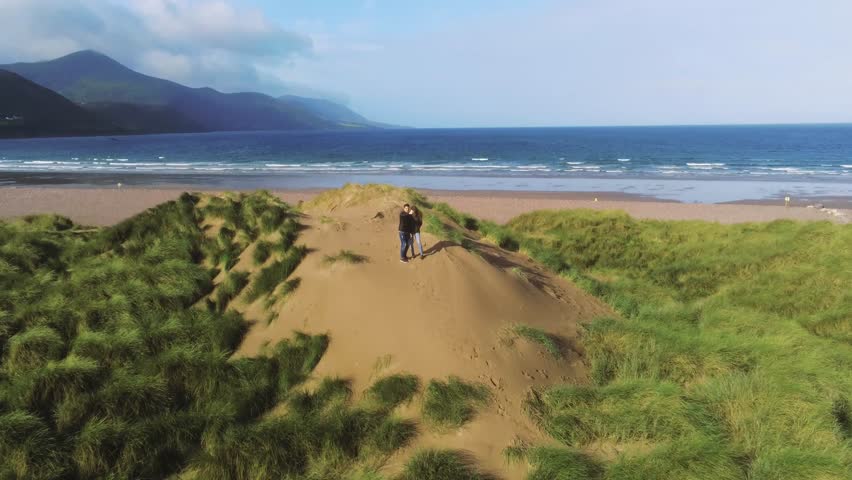 The beautiful sand dunes at the Irish west coast