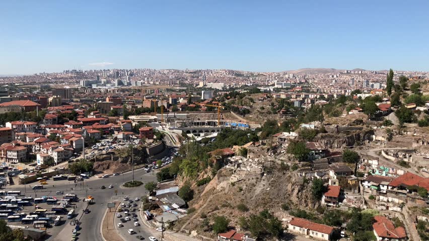 Desolated slums in Ulus, Ankara.