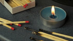 Candle or tealight with matches - Powered by Shutterstock - Get 15% off with code: PIKWIZARD15