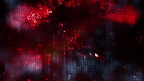 Digital grunge horror looping animated abstract background