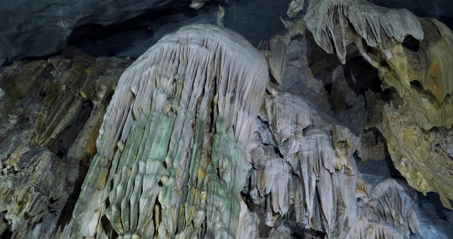 Ancient rock formations at Phong Nha Cave in Phong Nha-Ke Bang National Park, a UNESCO World Heritage Site in Quang Binh Province, Central Vietnam.
