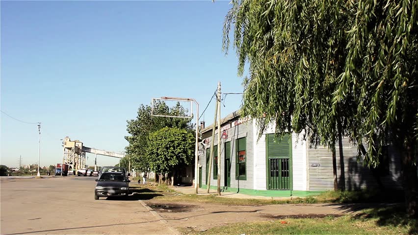 Old Corner Bar on an Empty Street in Industrial Dock Sud, Buenos Aires, Argentina