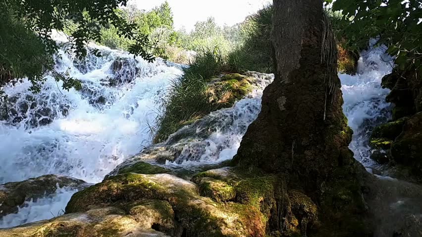 Amazing Waterfalls in the Krka National Park, Croatia