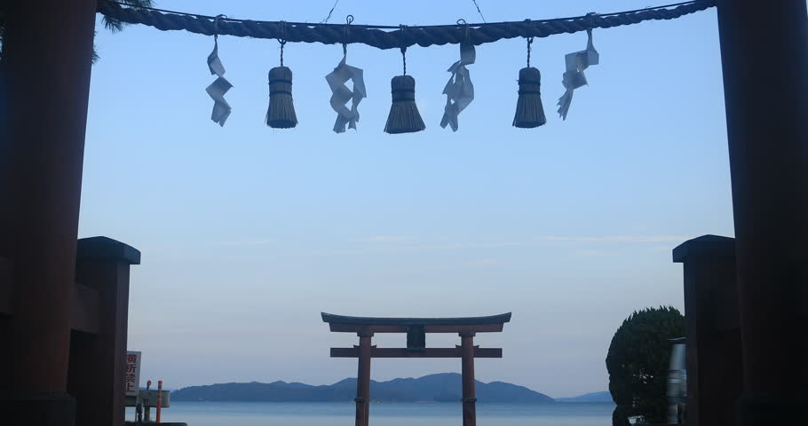 Takashima-ward, Shiga / Japan - 08.07.2018 : It’s a Japanese shrine in Shiga Japan. 4K. camera : Canon EOS 5D mark4