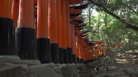 The exterior torii Fushimi Inari Shrine