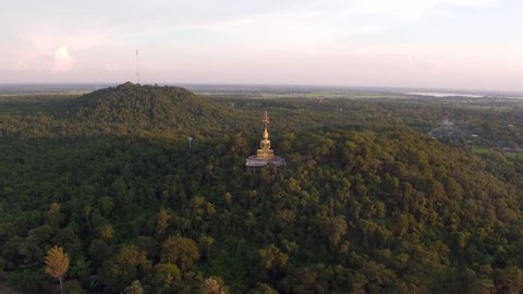 Buddha in Khao Kradong Forest Park, Buri Ram, Thailand