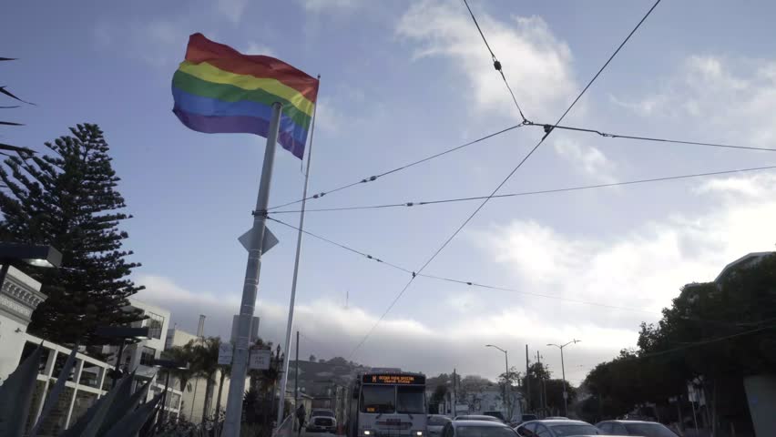 Gay Pride Flag in the Castro, San Francisco
