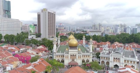 Place of worship: Sultan Mosque, oldest mosque and islamic historical site in Singapore - May 2017