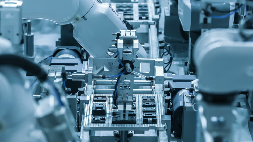 Automated assembly line.Technology and automation.Close-up | Shutterstock HD Video #1017120292