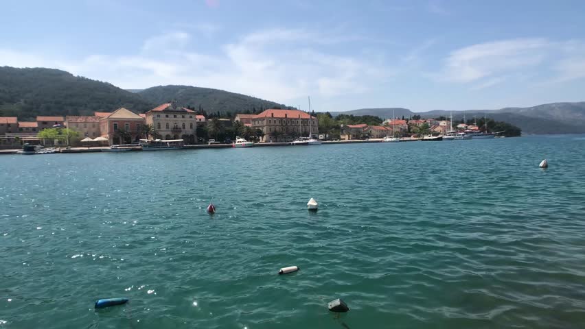 Waterfront at the Stari Grad old town in Croatia