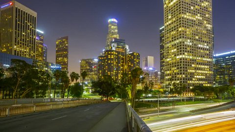 Downtown Los Angeles California timelapse 
