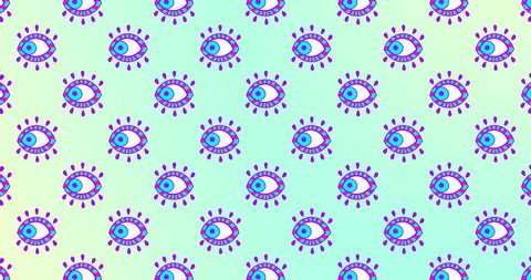 Animation pattern. Fashion eye. Minimal art Stock-video
