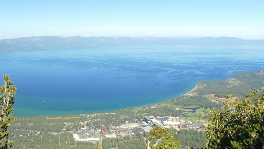 Aerial view of lake Tahoe, California