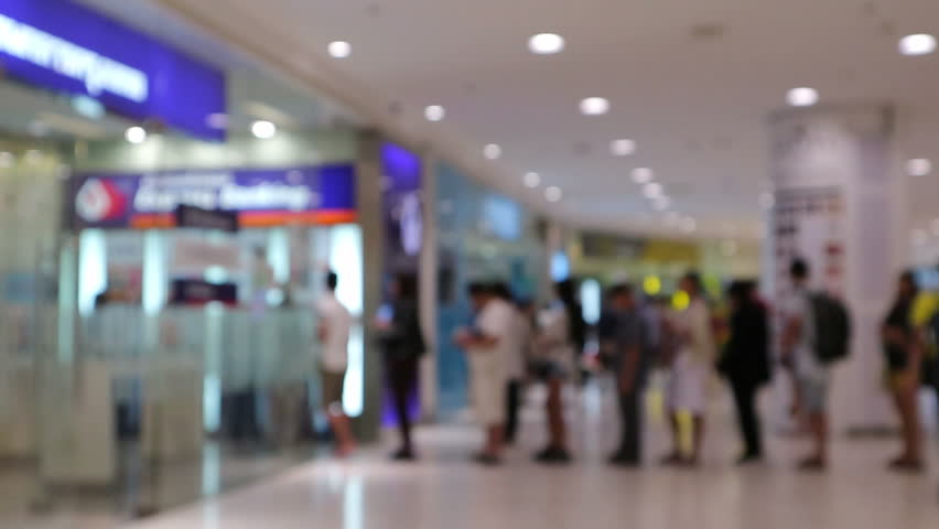 Blur or Defocus Background of People line up to use Banking Machine or ATM(Automatic Teller Machine) to Deposit, Withdraw and Transfer Money, Bangkok Thailand | Shutterstock HD Video #1017157171