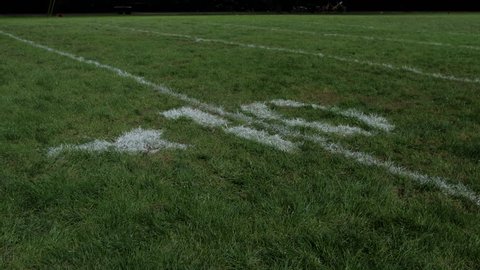 10 yardline grass slider Stock Video