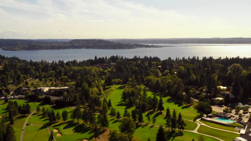 Beautiful Washington USA landscape green 4k