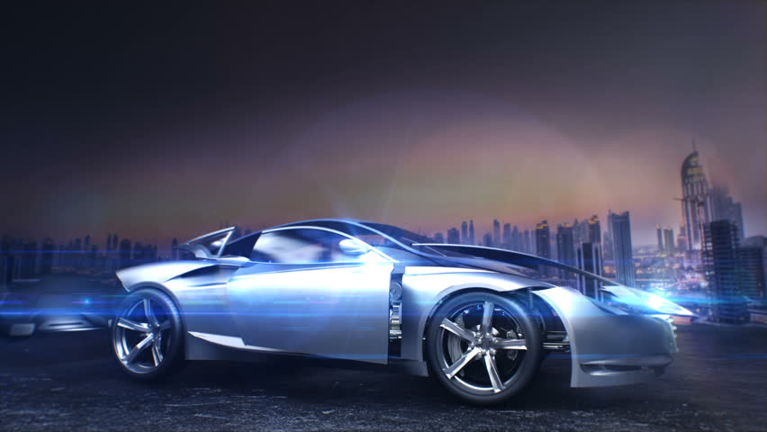 Disassembled future hybrid cars, Hybrid engine, battery driveline Crankshaft. connect IoT. 4k movie. | Shutterstock HD Video #1017214930