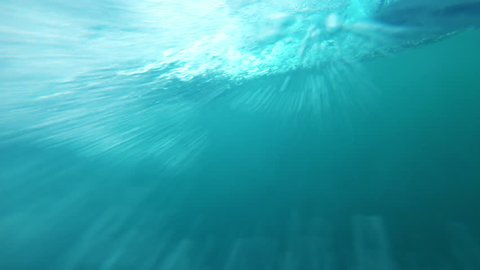 motor boat, underwater view