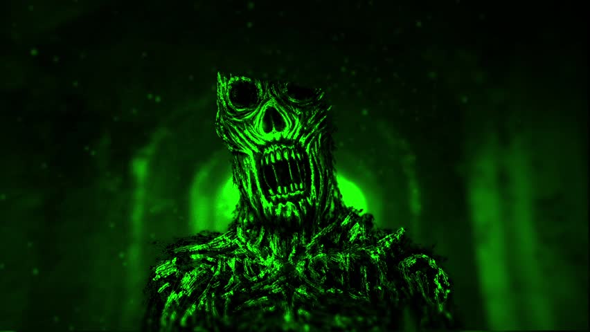 green monster and skull music