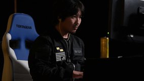 SACRAMENTO - APRIL 1: eSports athlete Daigo Umehara playing Street Fighter V match at video game tournament NCR NorCal Regionals 2018.