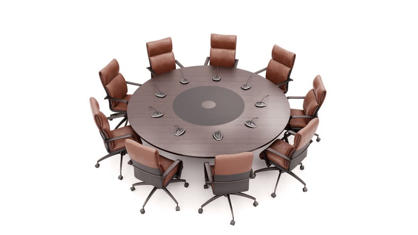 Round Conference Table On White Stock, 60 Round Conference Table