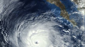 Hurricane Rosa to Mexico's Baja California and Arizona at 12 mph, 105 mph winds, 10, 1, 2018, 3840x2160
Some of the video elements are public domain NOAA/NASA imagery: it is requested that you credit 