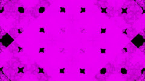 3d render of Pink inky injections into water on black background with luma matte. Kaleidoscope effect. Rorschach inkblot test 7