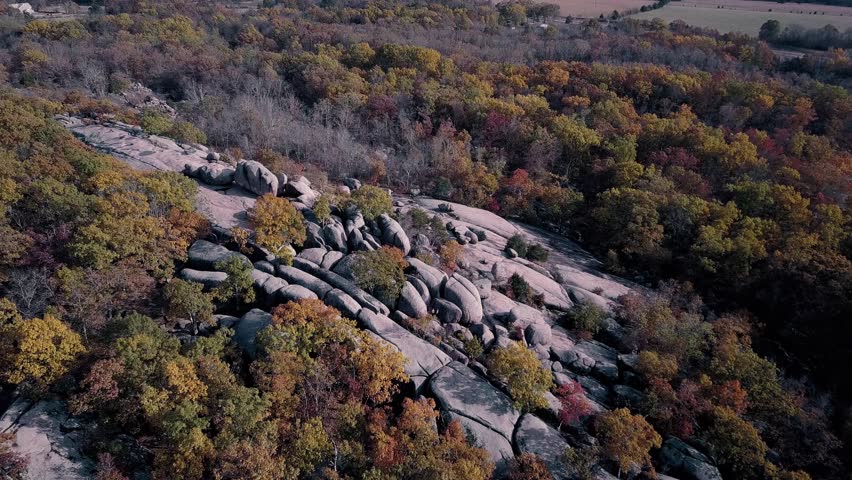 Aerial drone footage of Elephant Rocks