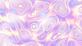 Moving random wavy texture. Psychedelic transforming background. Looping animated footage.
