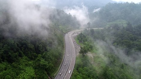 Aerial view of Menora Tunnel or Meru-Menora Tunnel is a highway tunnel in Perak, Malaysia. It is an 800-metre tunnel on the North–South Expressway Northern Route near Jelapang. 