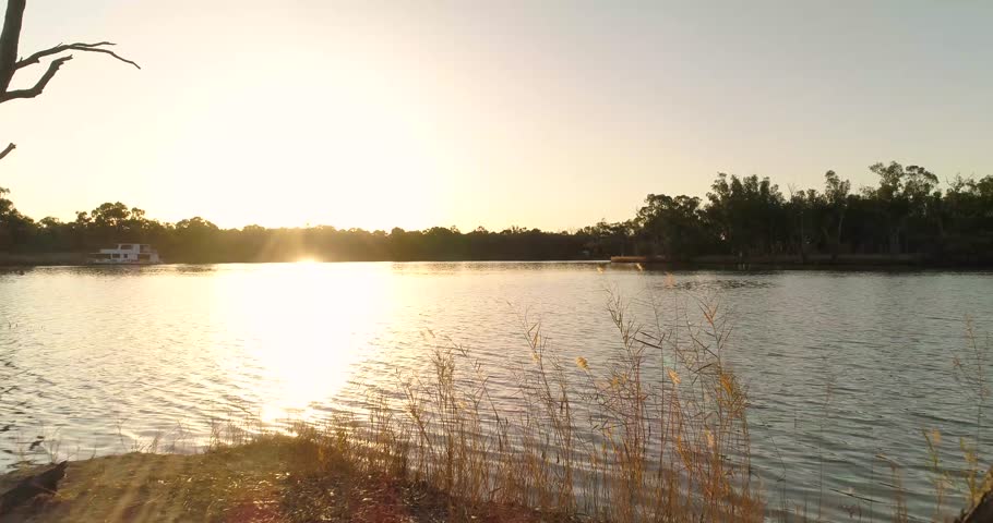 Late afternoon scene on the Murray River Victoria Australia