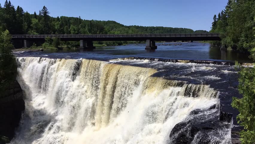 time lapse footage 1080 of kakabeka falls in thunder bay ontario canada