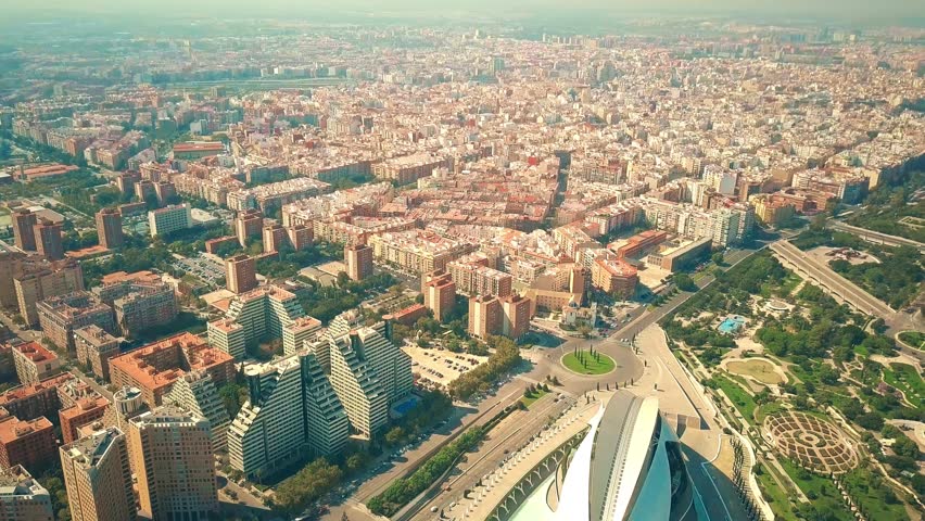 Aerial view of Valencia, Spain