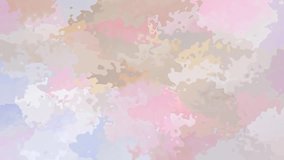 abstract animated stained background seamless loop video - watercolor splotch effect - light pastel color - pink, mauve, taupe, purple and violet