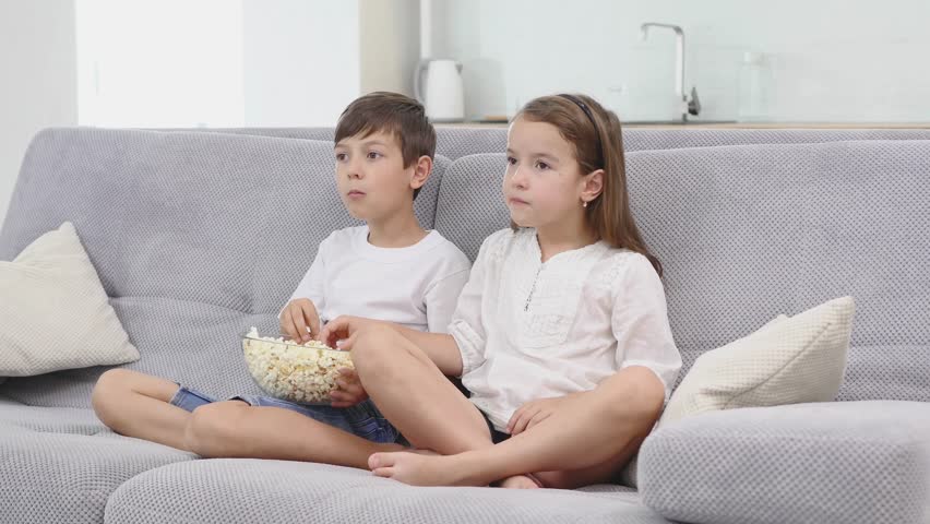 kids on couch