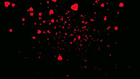 Flying Hearts Transparent Background Slow Motion Stock Footage Video (100%  Royalty-free) 1017413170 | Shutterstock