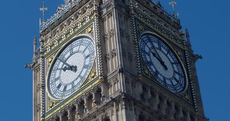 Close up of Big Ben in London, United Kingdom
