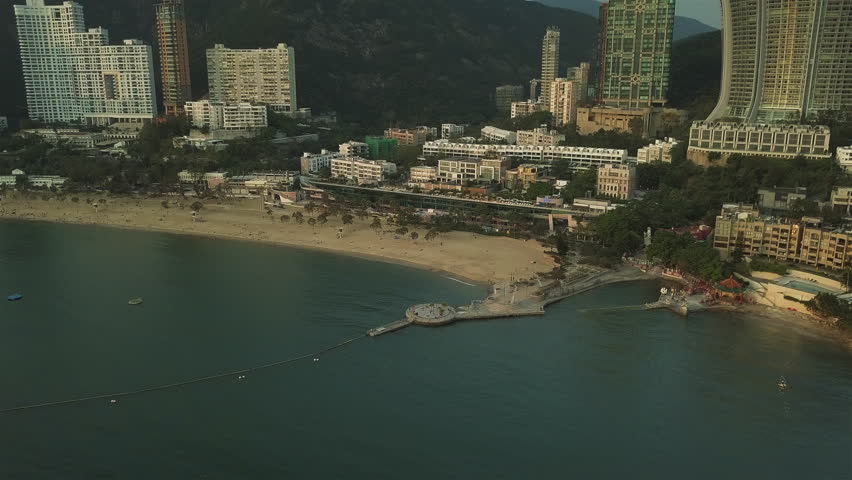 Repulse Bay beach in the southern part of Hong Kong Island,The Repulse Bay is one of the high end living area in Hong Kong.