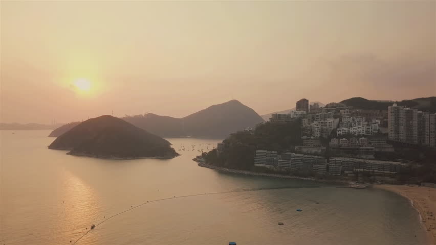 Repulse Bay beach in the southern part of Hong Kong Island,The Repulse Bay is one of the high end living area in Hong Kong.